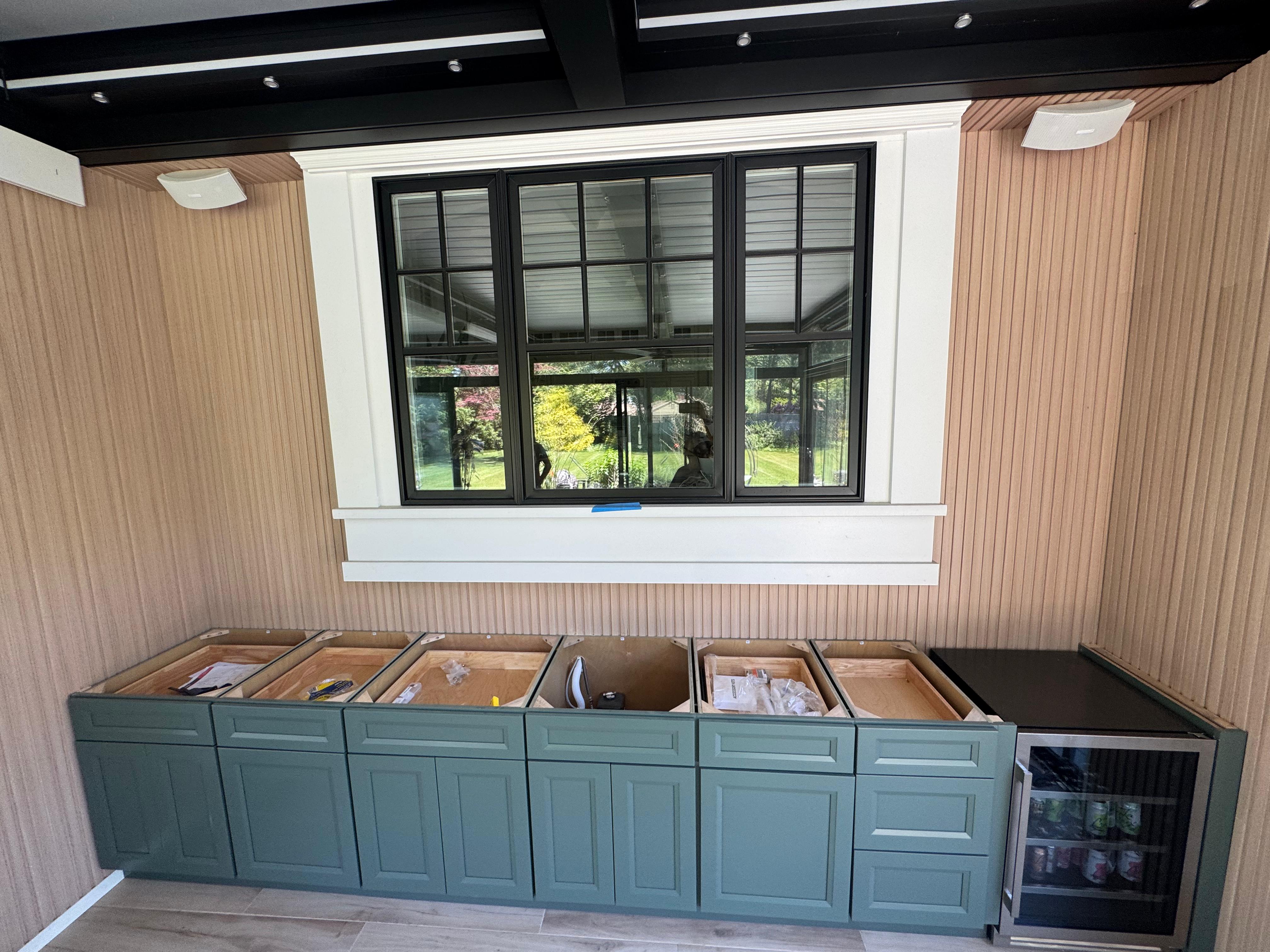 Instalação de gabinetes de cozinha
